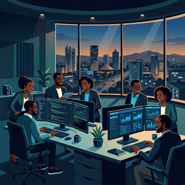 TechKraft Studio team working in Nairobi